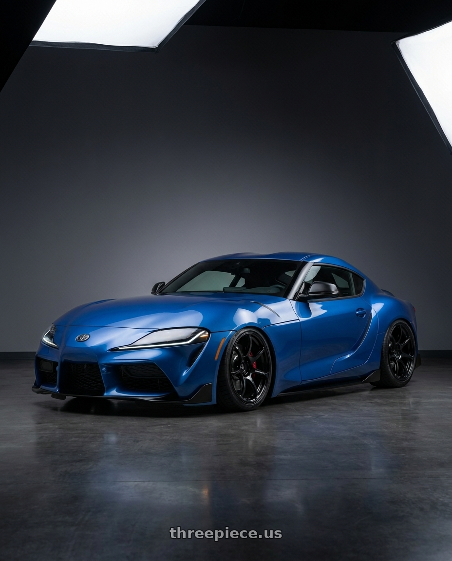 2025 Toyota Gr Supra with Advan RGIII 5x100 19x8.5+45 Gloss Black wheels