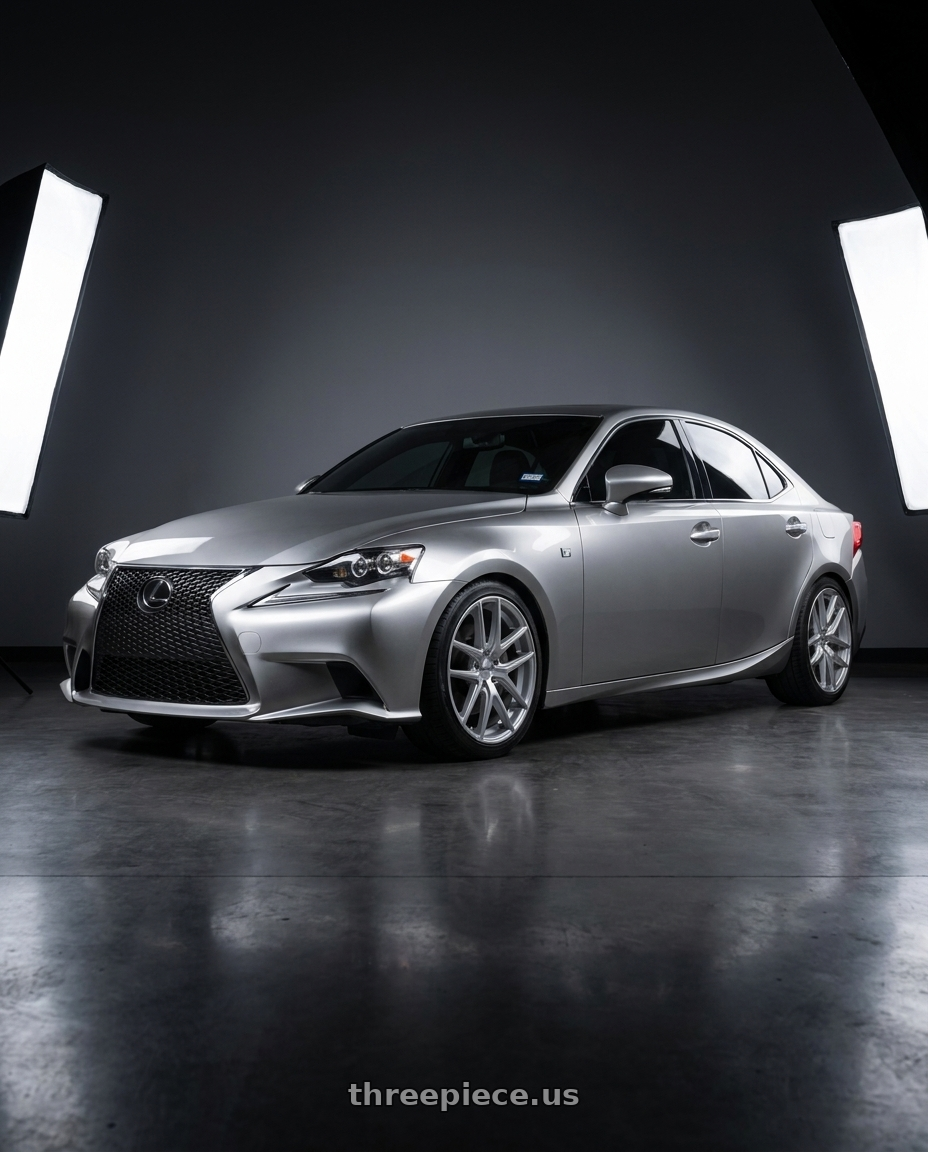 2016 Lexus IS200T with TOUREN TR60 3260 5x108/5x114.3 18x8 +40 GLOSS HYPER SILVER wheels