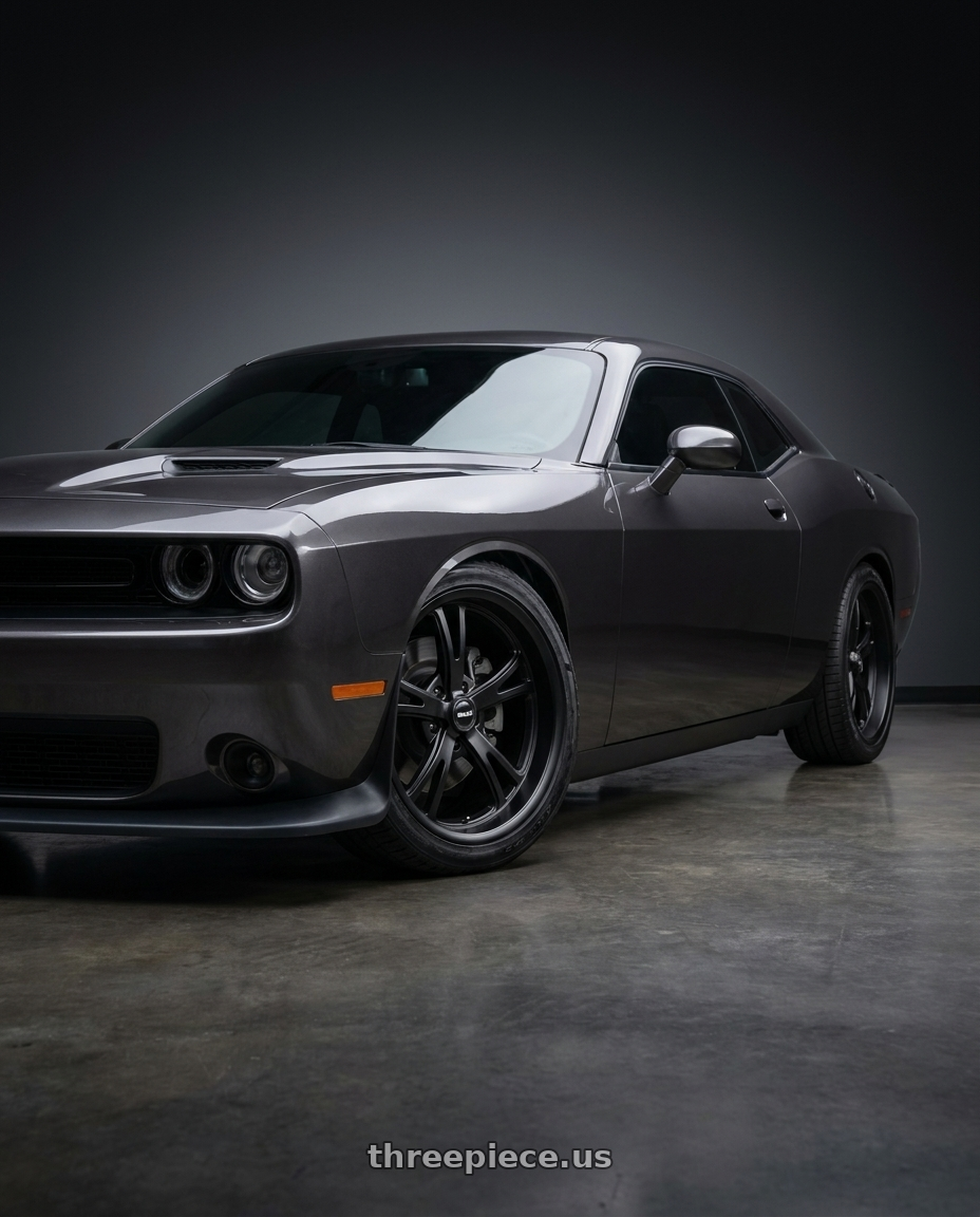 2021 Dodge Challenger SXT with Ridler Type 606 5x115 20x9+18 Matte Black wheels