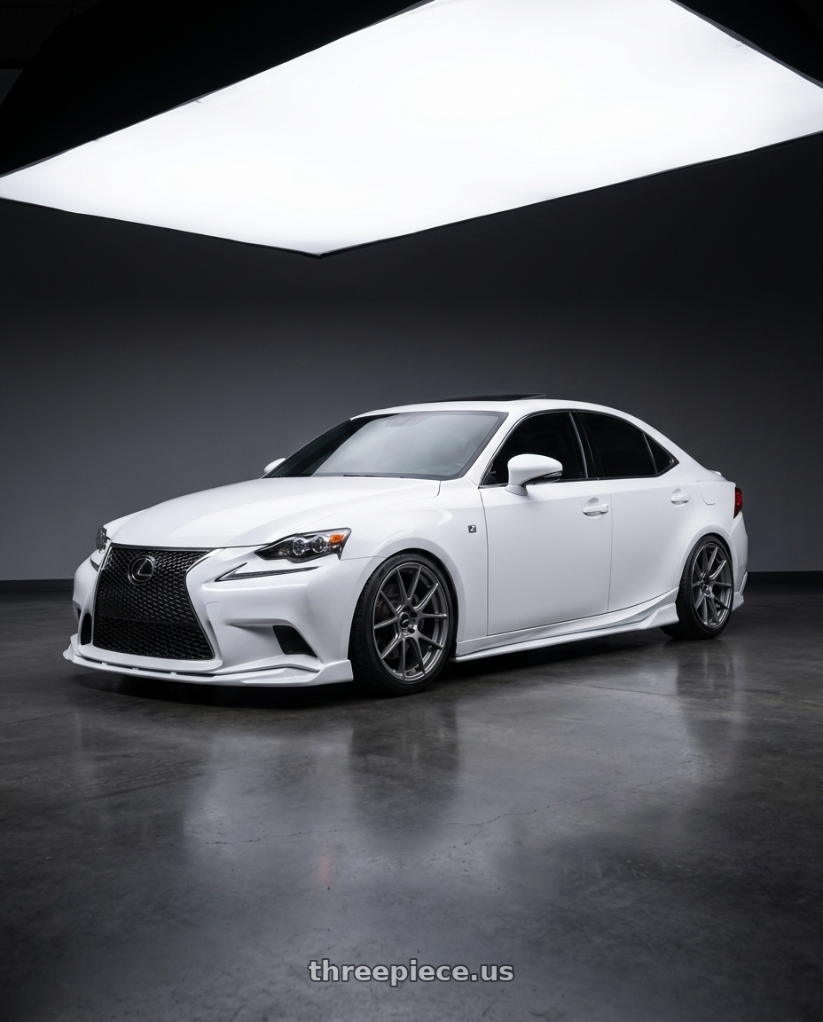 2016 Lexus is 350 f with Enkei TS-V 5x114.3 18x9.5+15 Storm Grey wheels