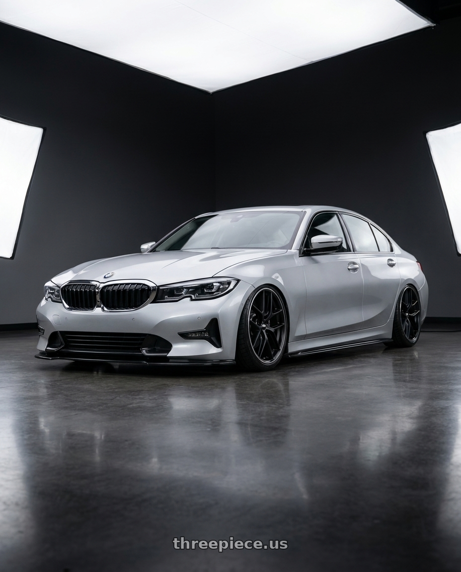 2023 BMW 3 Series G20 with BBS CC-R 5x112 19x8.5+30 Satin Black wheels