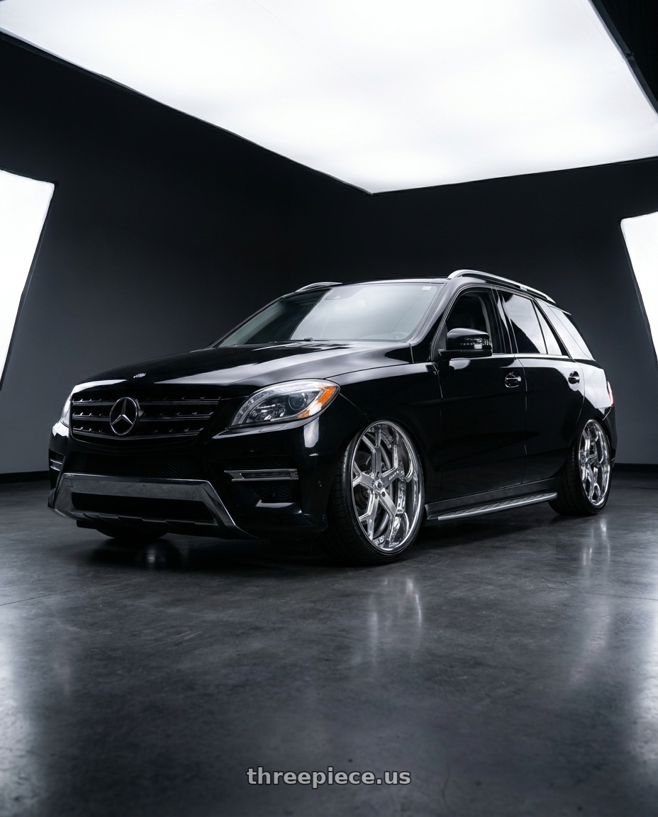 2014 Mercedes ML550 with Asanti Forged AF164 5x114.3 26x11 Polished wheels
