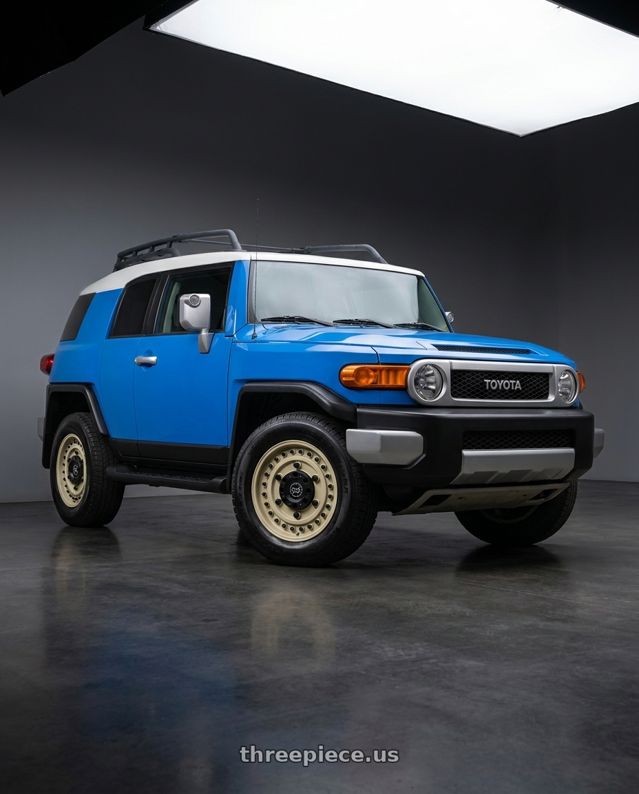 2007 Toyota FJ Cruiser with Black Rhino ARMORY 0X0 16X8 -10 DESERT SAND wheels