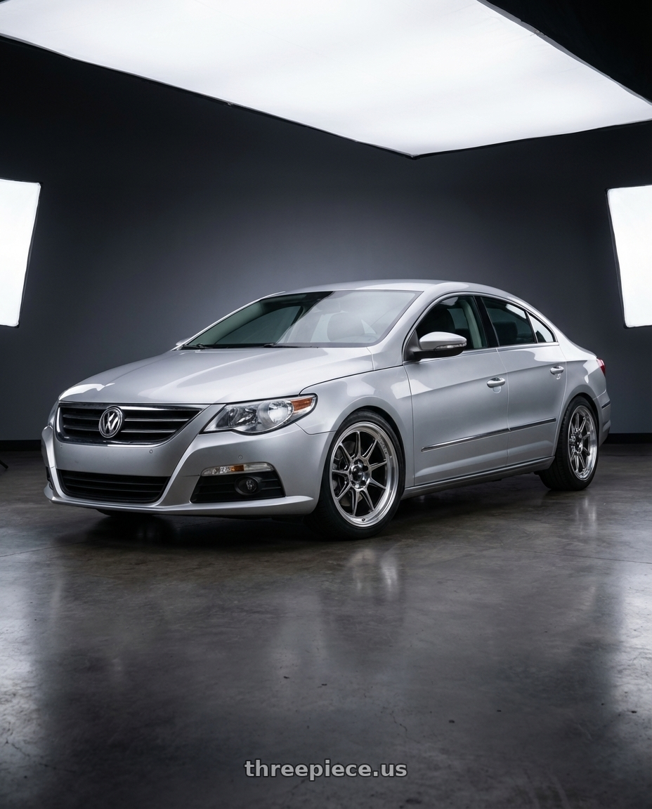 2015 Volkswagen CC with Konig Countergram 5x112 19x8.5+43 Hyper Chrome / Machined Lip wheels