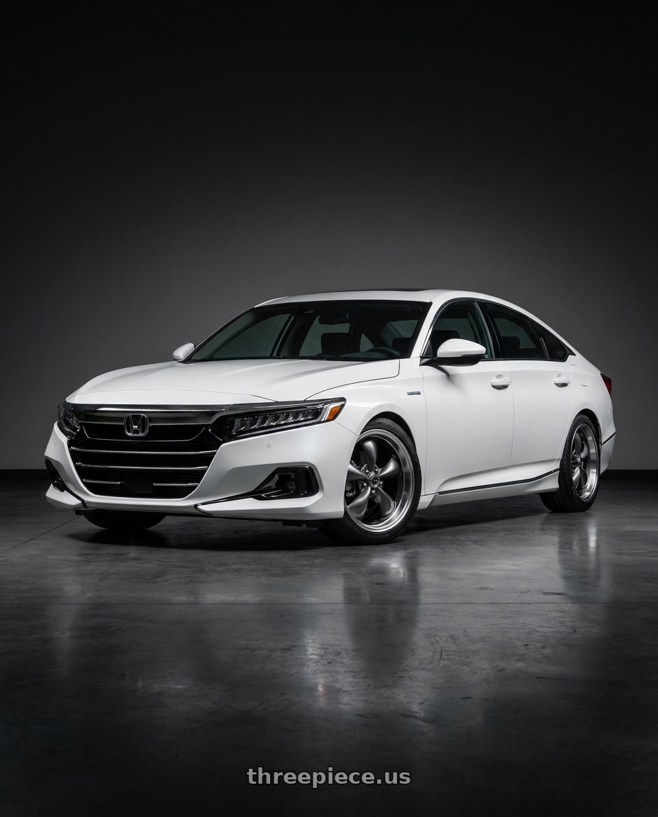 2021 Honda Accord EX-L with American Racing AR105 TORQ THRUST M 5X114.3 17X7.5 +45 ANTHRACITE W/ MACHINED LIP wheels