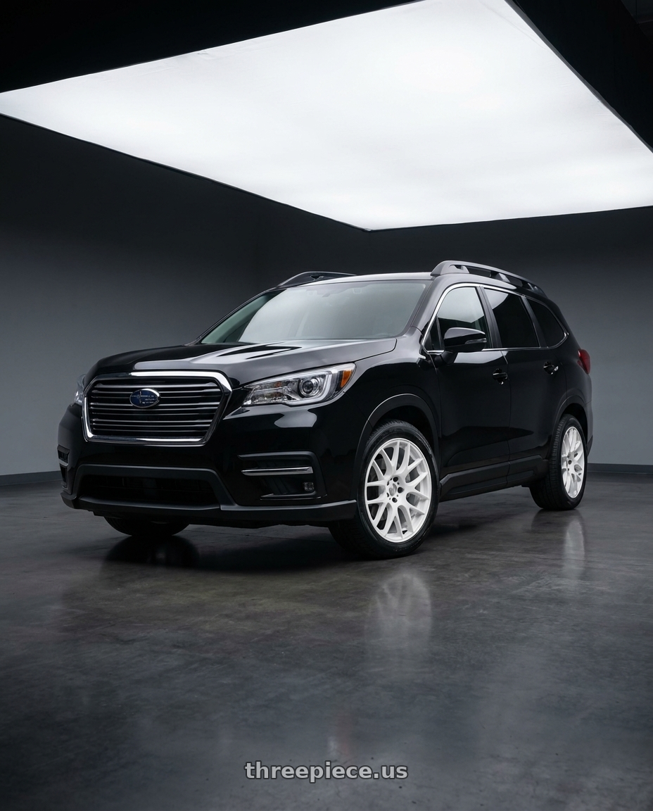 2025 Subaru Ascent Black with Work Emotion M8R wheels