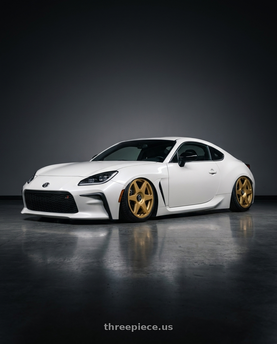 2016 Scion FR-S with fifteen52 TARMAC EVO 5x100 / 5x114.3 18x8.5 +35 GOLD (GLOSS GOLD) wheels