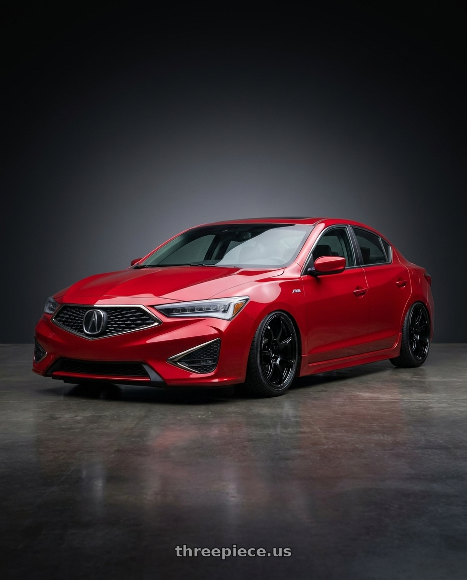 2012 Acura ILX with Advan RGIII 5x114.3 18x9.0+25 Gloss Black wheels