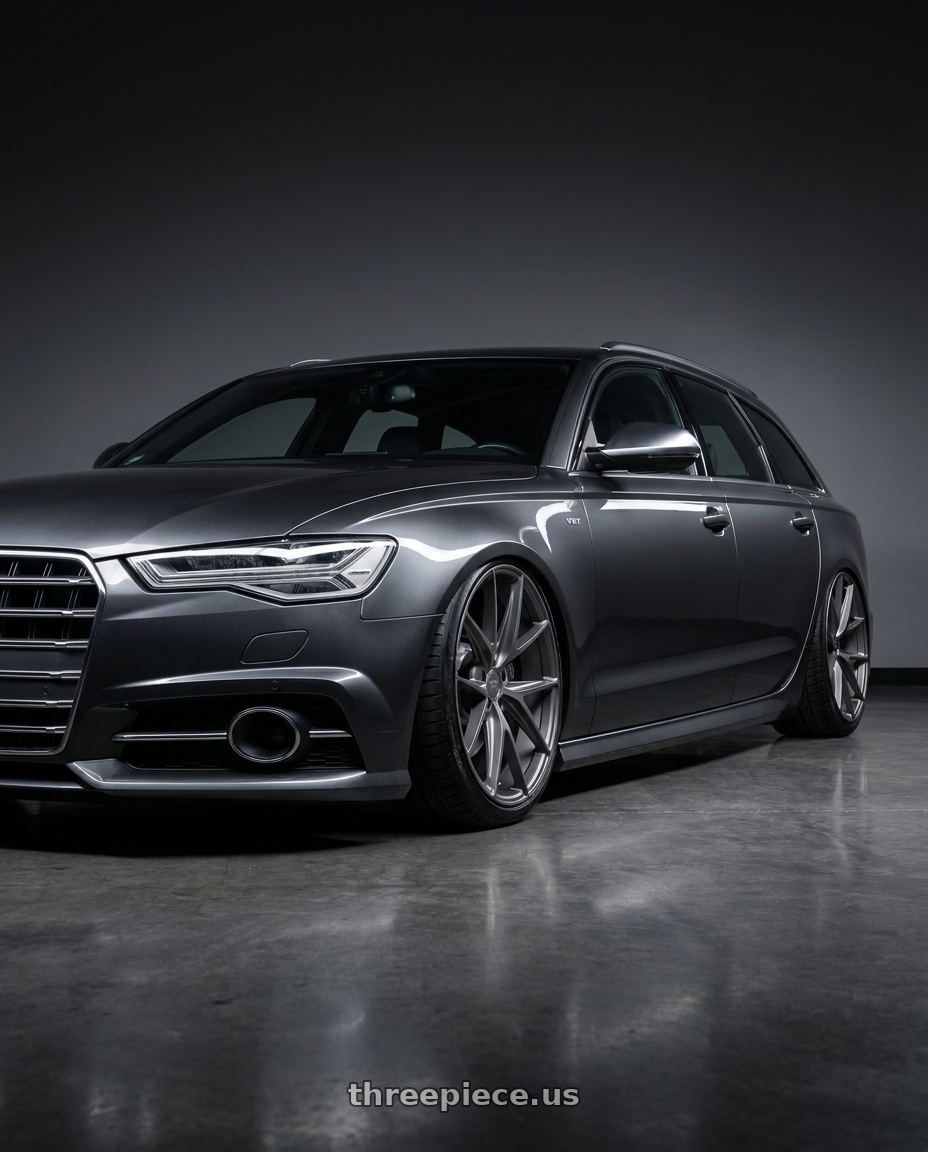 2016 Audi S6 C7 with Niche 1PC M116 MISANO 5X112 20X9 +32 MATTE GUN METAL wheels