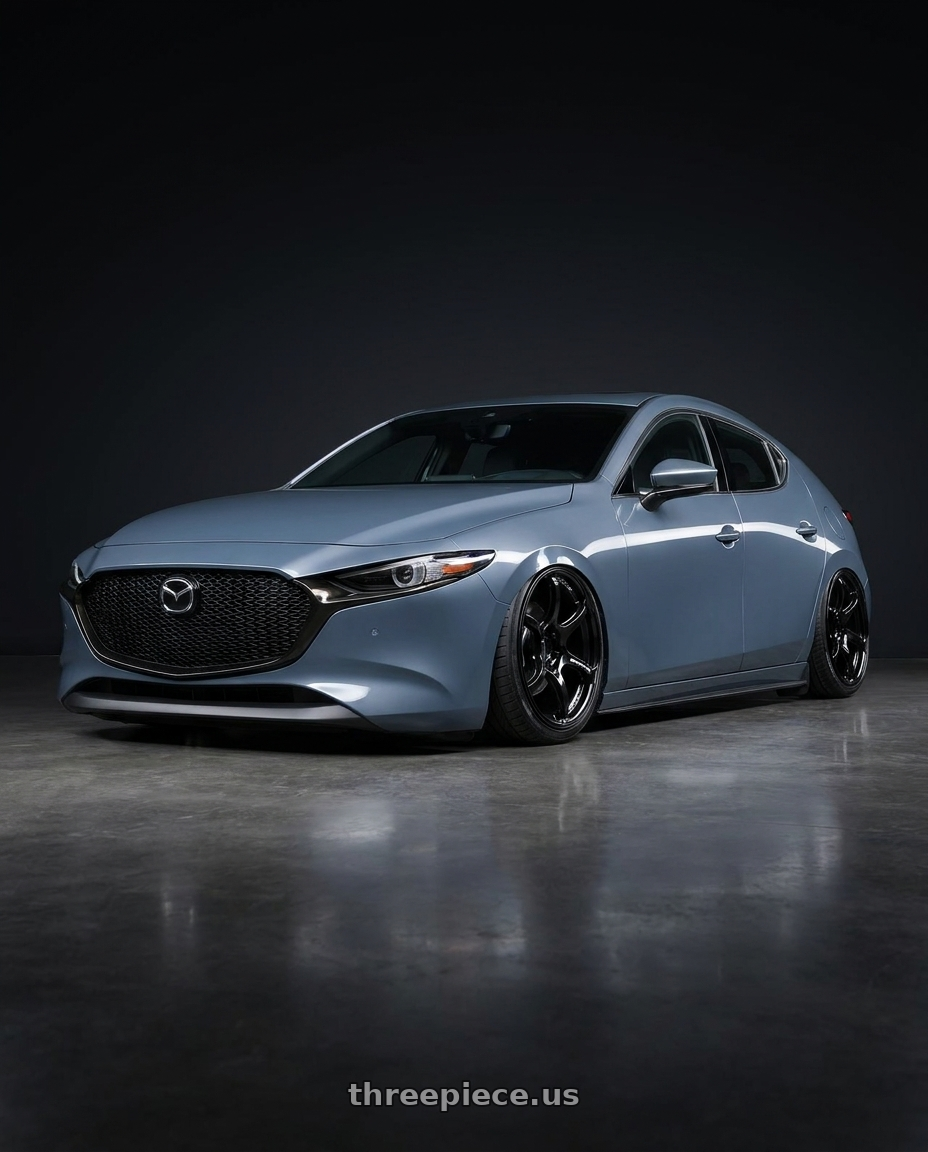 2023 Mazda Mazda3 Turbo with Advan RGIII 5x114.3 18x10.5+15 Gloss Black wheels