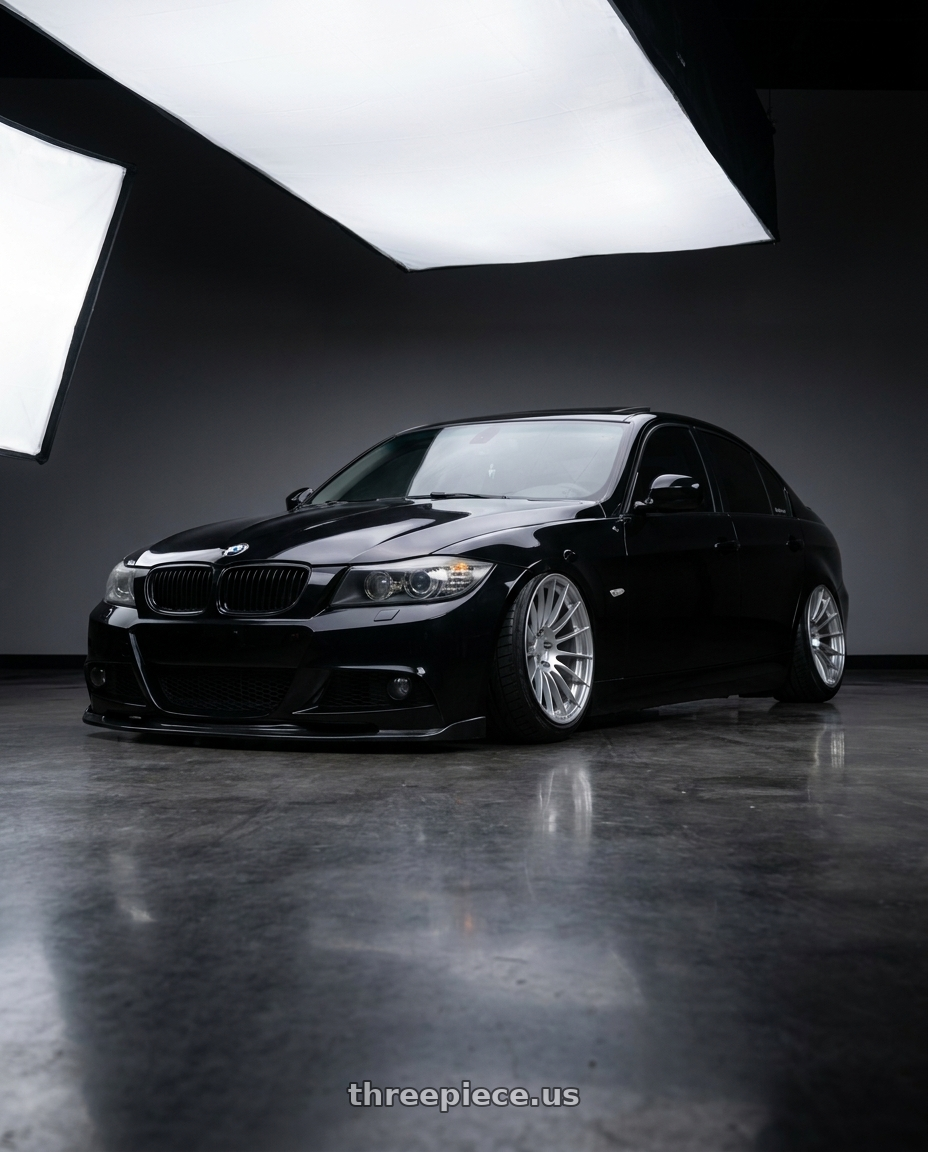 2011 BMW 335i xdrive with Enkei RS05-RR 5x114.3 18x11+16 Sparkle Silver wheels