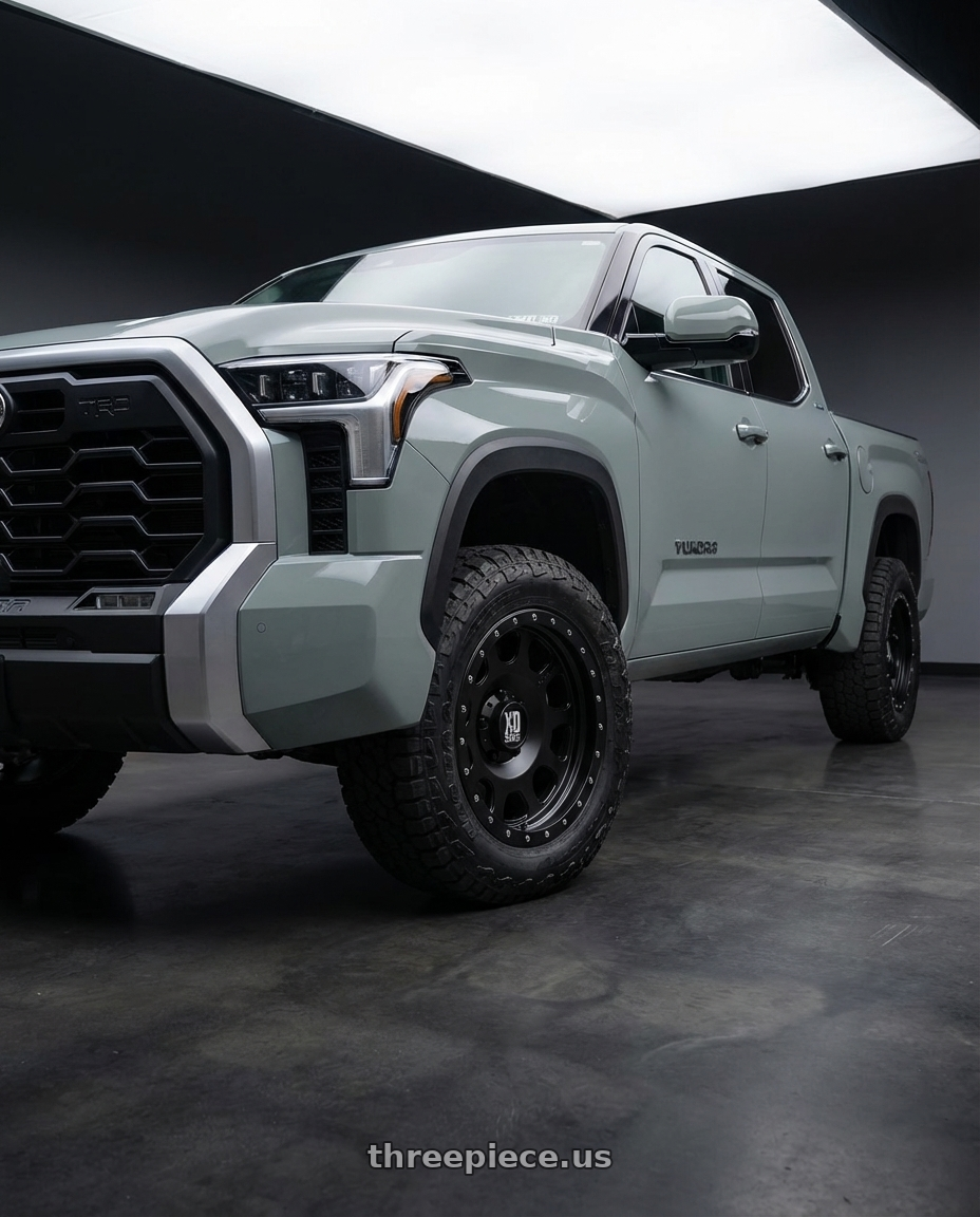 2024 Toyota Tundra with XD XD126 ENDURO PRO 6X139.7 20X10 -24 SATIN BLACK WITH REINFORCING RING wheels