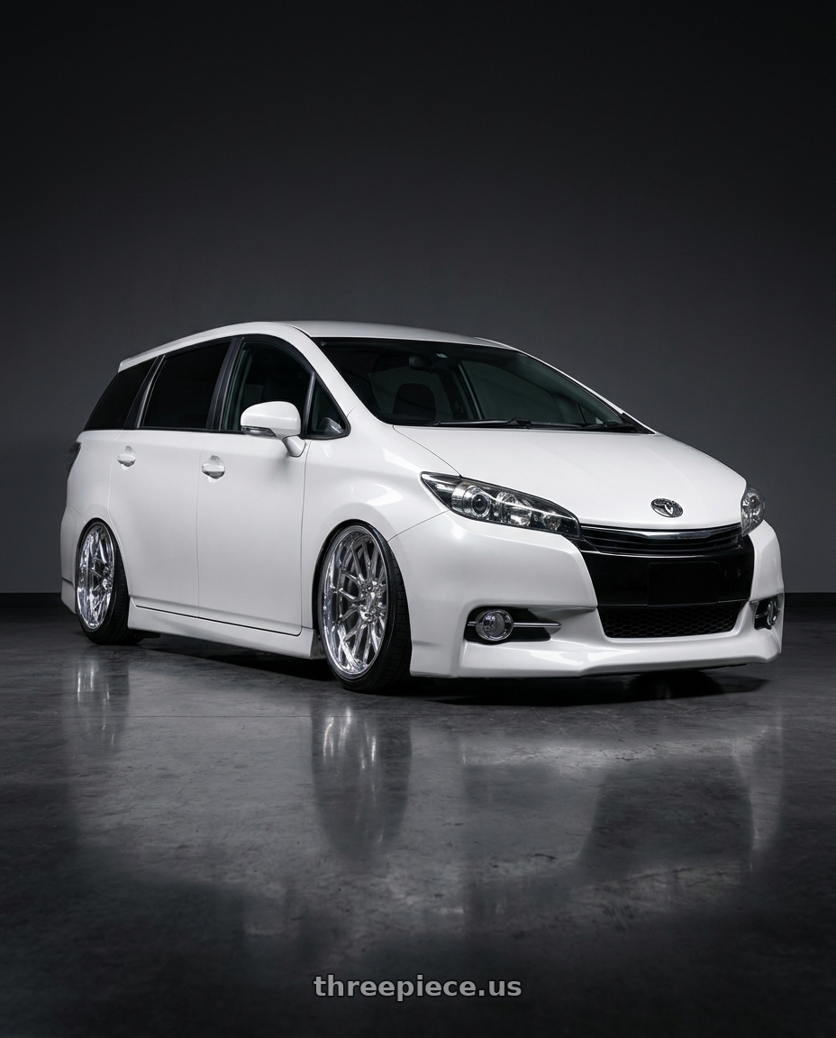 2016 Toyota Wish 2.0 with Axe AF6 Forged 6x135/6x139.7 24X12 -44 FULLY POLISHED wheels