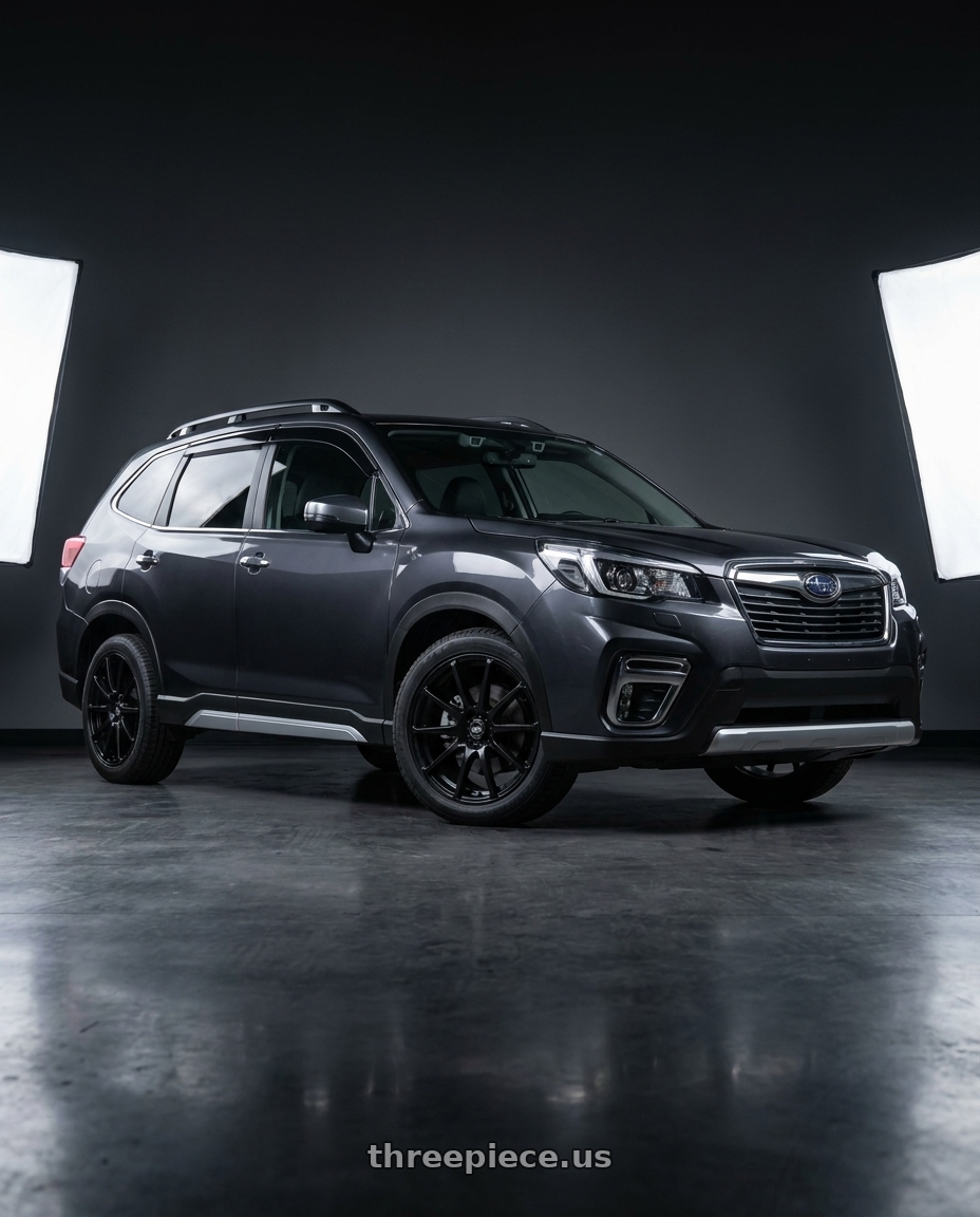 2019 Subaru Forester with Enkei EDR9 5x100/114.3 18x7.5+45 Black wheels