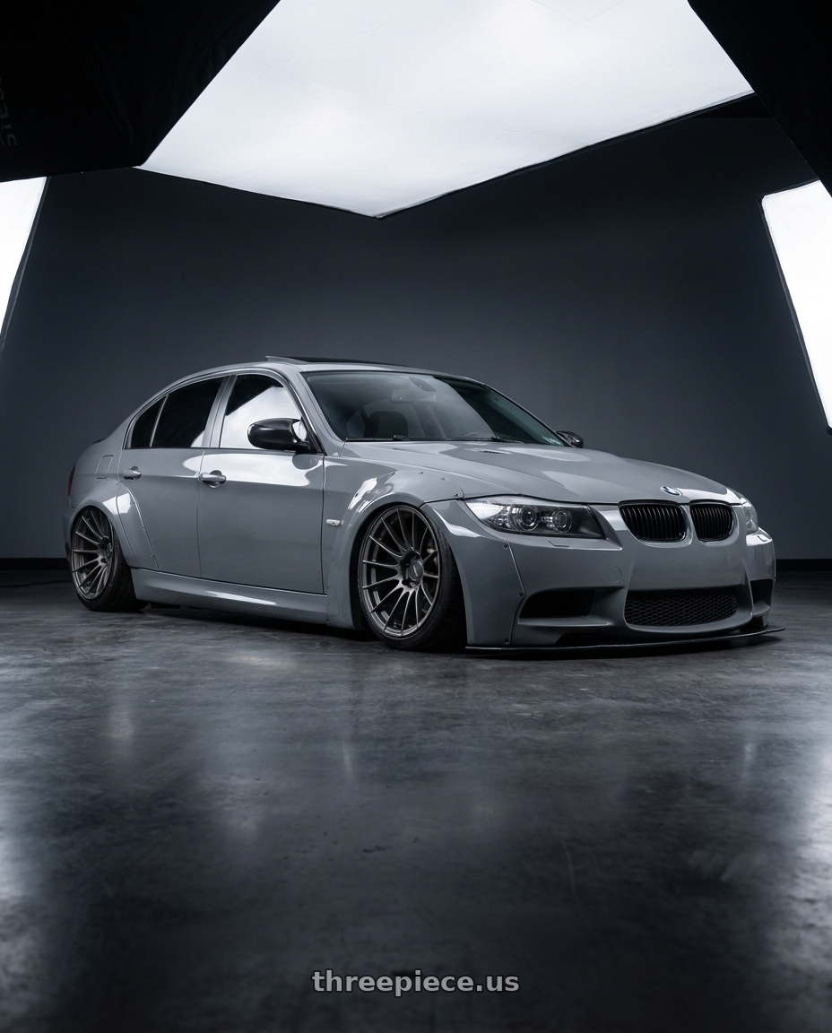 2011 BMW 335i xdrive with Enkei RS05-RR 5x120 18x11+30 Matte Gunmetal wheels