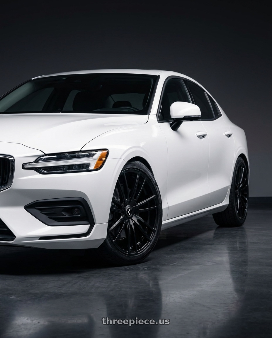 2020 volvo s60 t6 momentum with Kraze Spectra 183 5x108/5x114.3 18x8+40 Gloss Black wheels