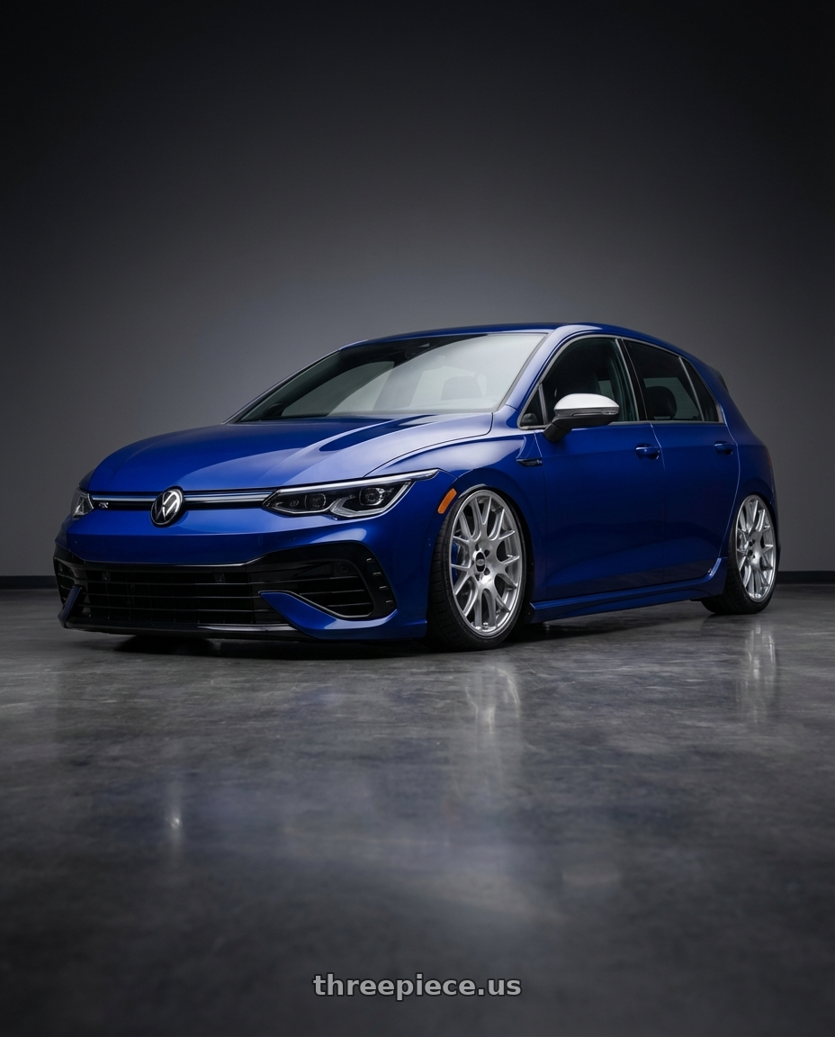 2026 Volkswagen Golf R with BBS CH-R 5x112 18x8.5 +38 Brilliant Silver Polished Rim Protector wheels