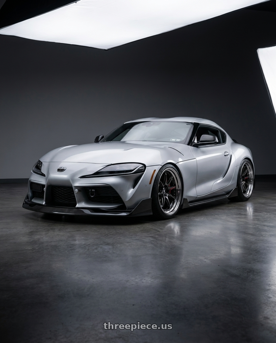 2020 gr supra premium with Work Zr10 2P 5x112 20x11.0 +38 Glim Black wheels