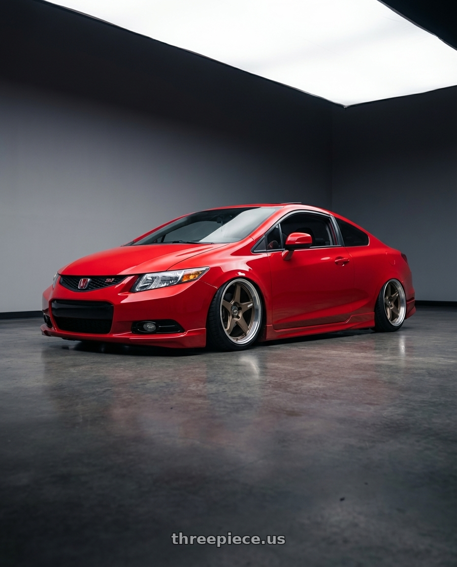 2015 Honda Civic Si with ESR Wheels APEX SERIES AP5 5x114.3 18x9.5 +22 Matte Bronze wheels