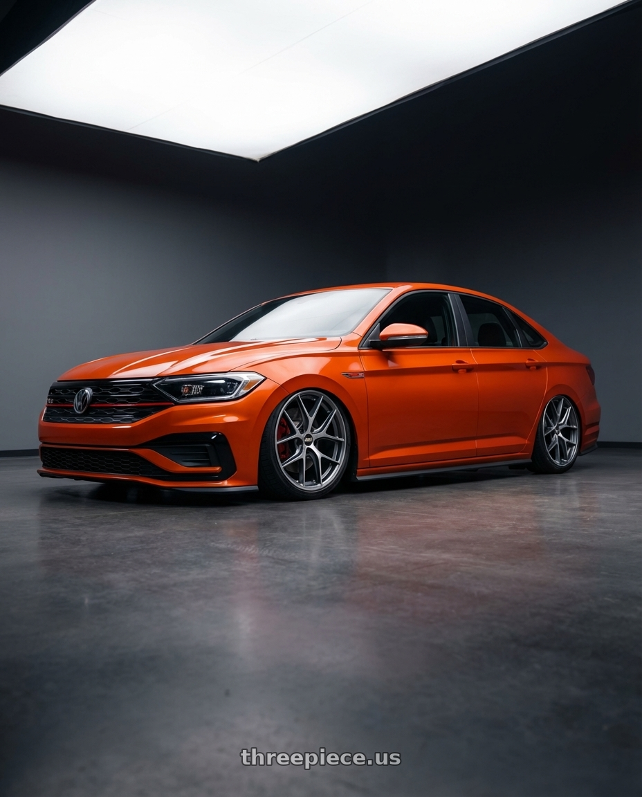 2023 Volkswagen Jetta GLI MK7 with BBS CC-R 5x112 19x9.5+42 Graphite w/ Diamond Cut Face wheels