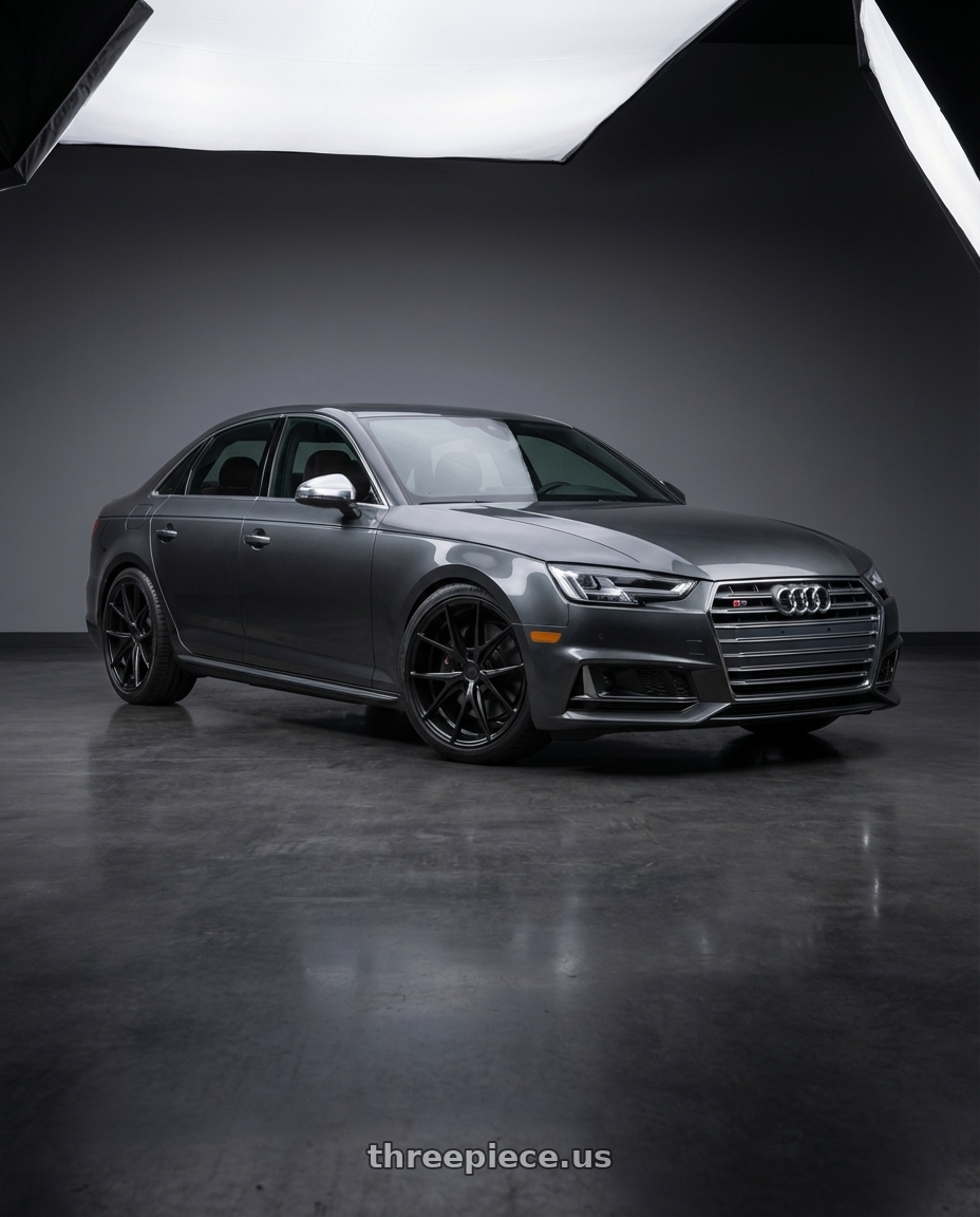 2023 Audi S4 B9 with Niche 1PC M117 MISANO 5X112 19X8.5 +34 MATTE BLACK wheels