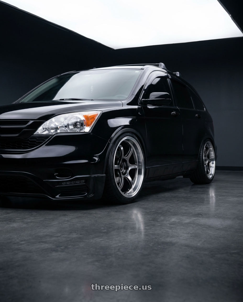 2011 Crv black with Advan Racing R6 5x114.3 20x8.5 +38 MACHINING & RACING HYPER BLACK wheels