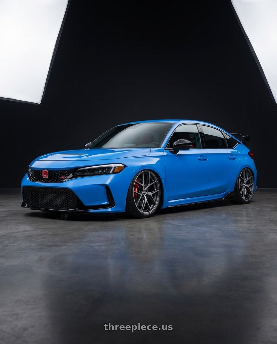 2024 Honda Civic Type R with BBS CC-R 5x120 19x10.0+38 Graphite w/ Diamond Cut Face wheels