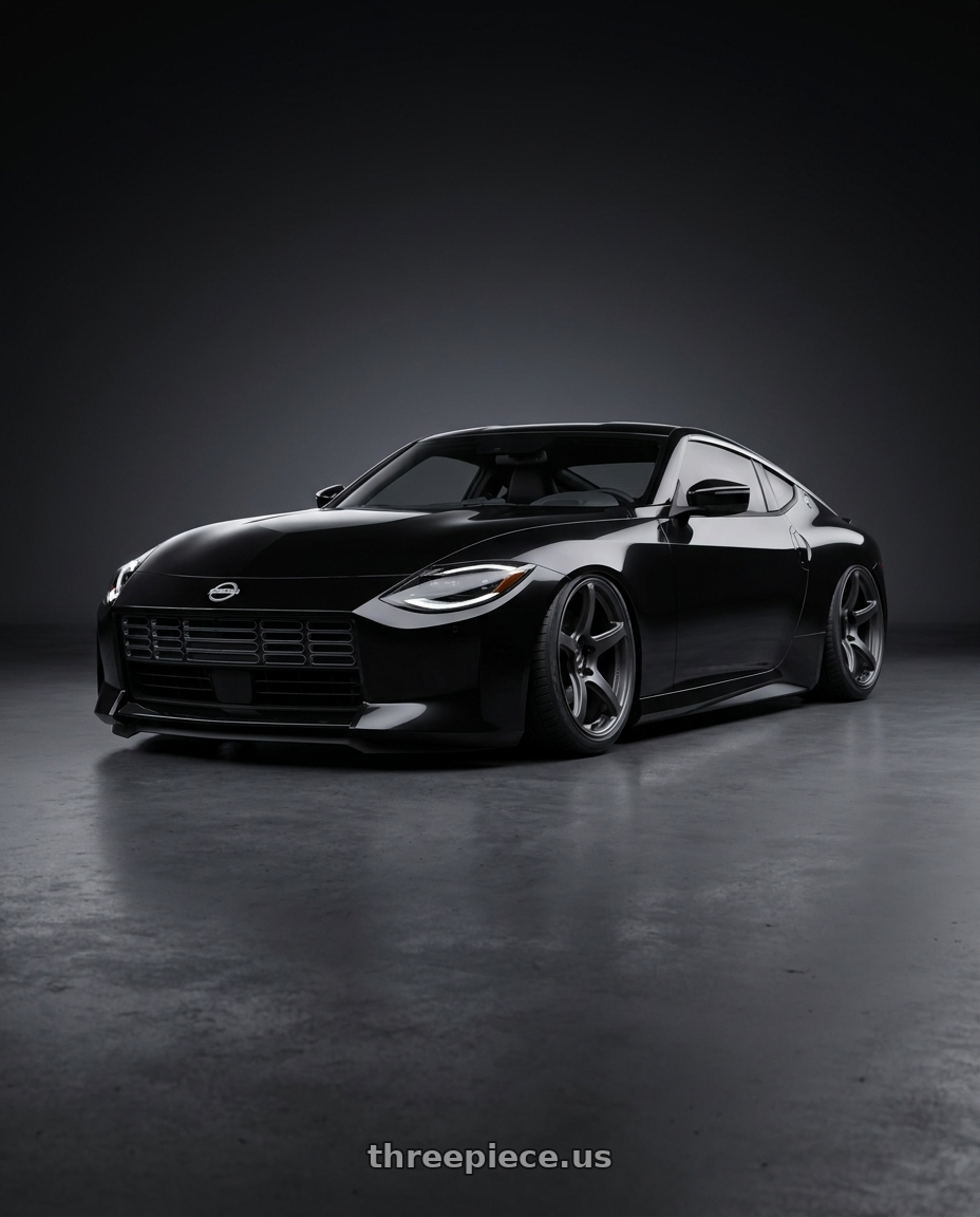 2025 Nissan Z with Work Emotion T5r 5x114.3 19x9.5 +25 Matte Graphite wheels