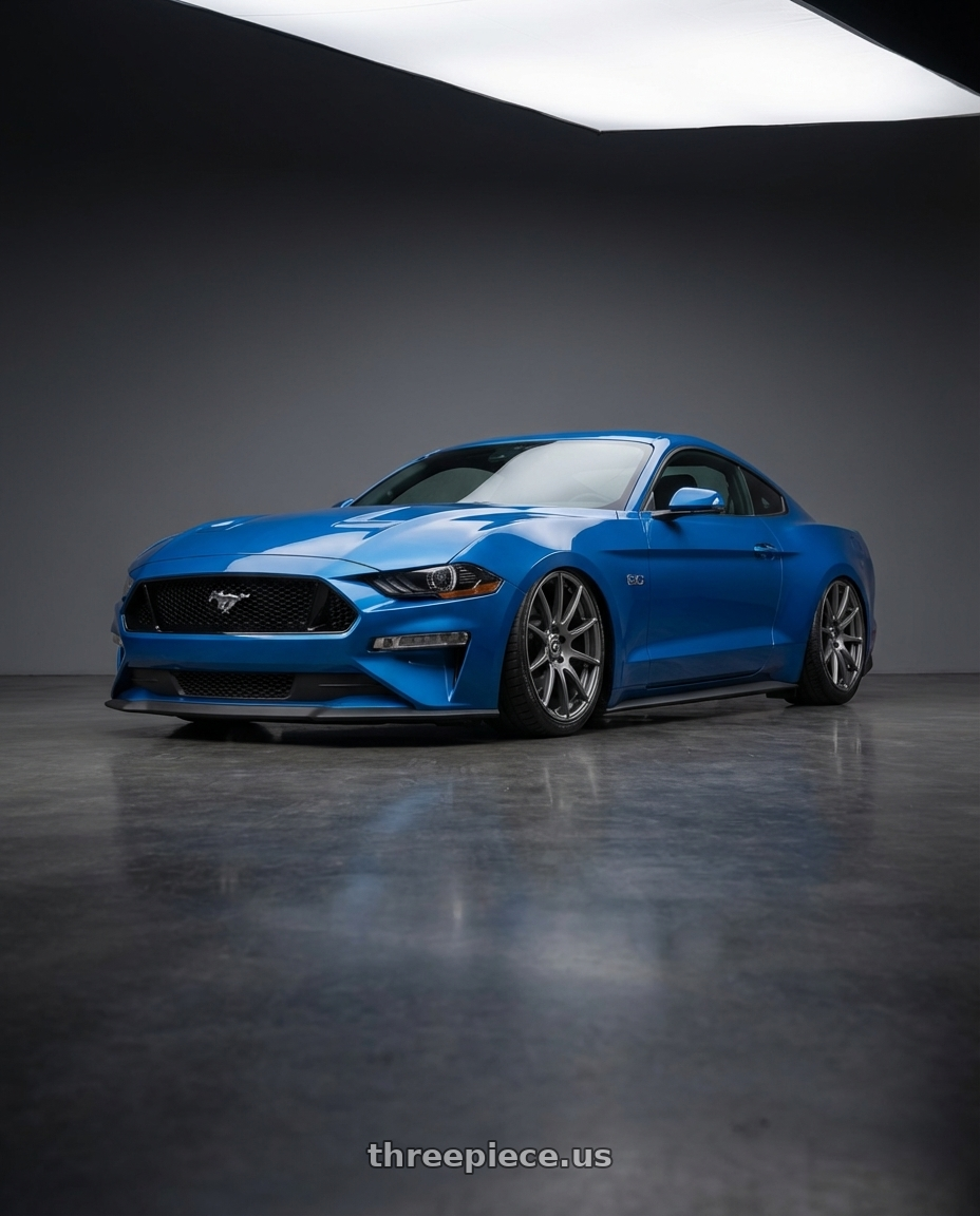 2022 Ford Mustang GT with Forgestar CF10 5x114.3 20x9.5 +29 Gloss Anthracite wheels