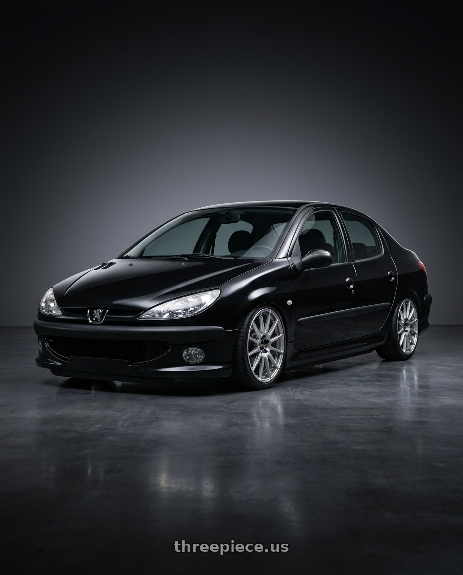2011 Peugeot 206 SD with BBS FS 5x112 19x8.5+42 Diamond Silver wheels