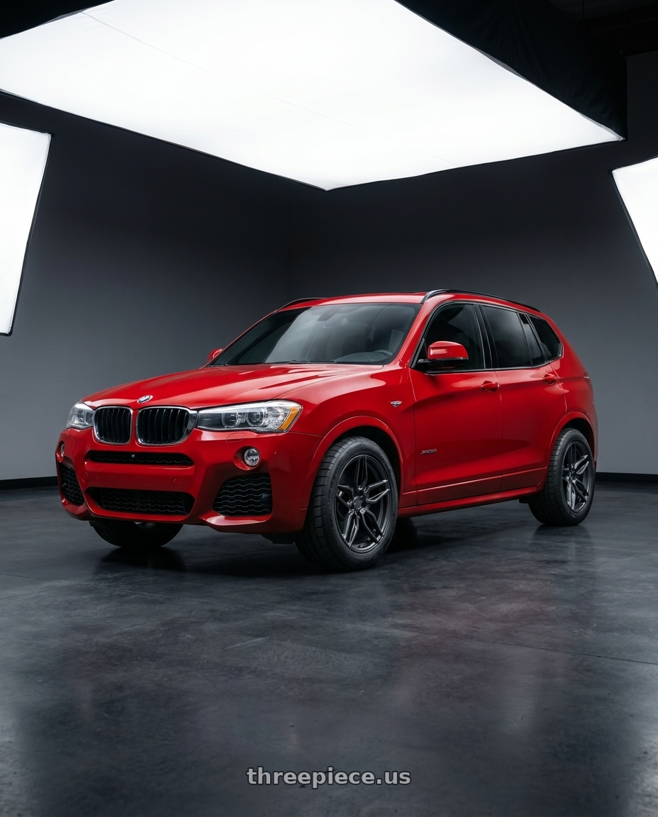 2017 x3 Msport with ADV.1 ADV005 5x120 20x9.5 +18 Satin Black wheels