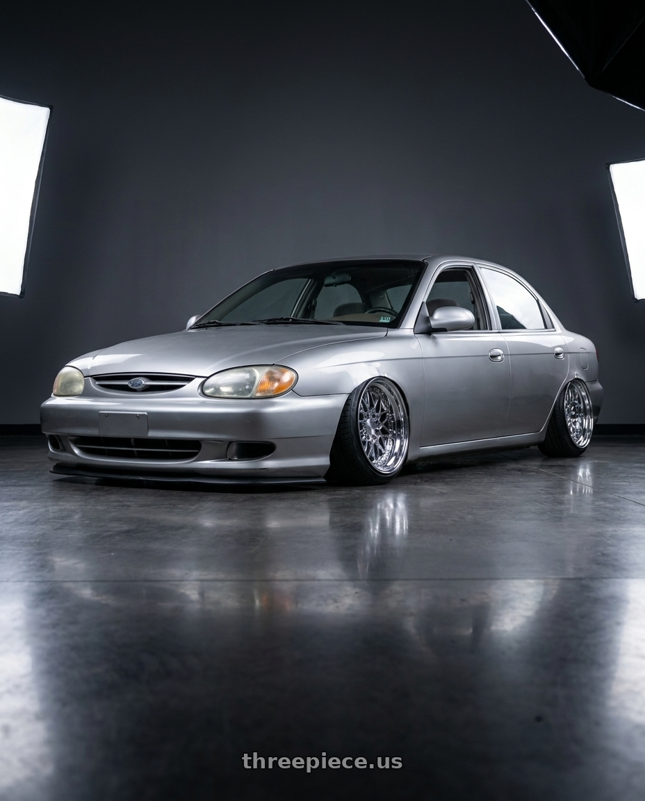 1999 Kia Sephia with Heritage Wheel BELFORT wheels