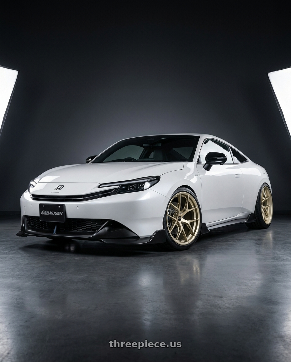 2026 honda prelude with BBS FI-R Evo 5x112 19x9.5+15 White Gold wheels