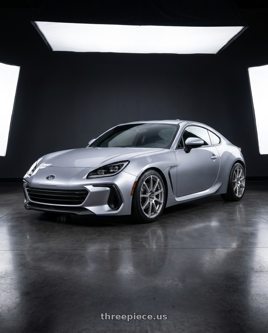 2022 Subaru BRZ Premium with Enkei EDR9 5x100/114.3 17x8+45 Silver wheels