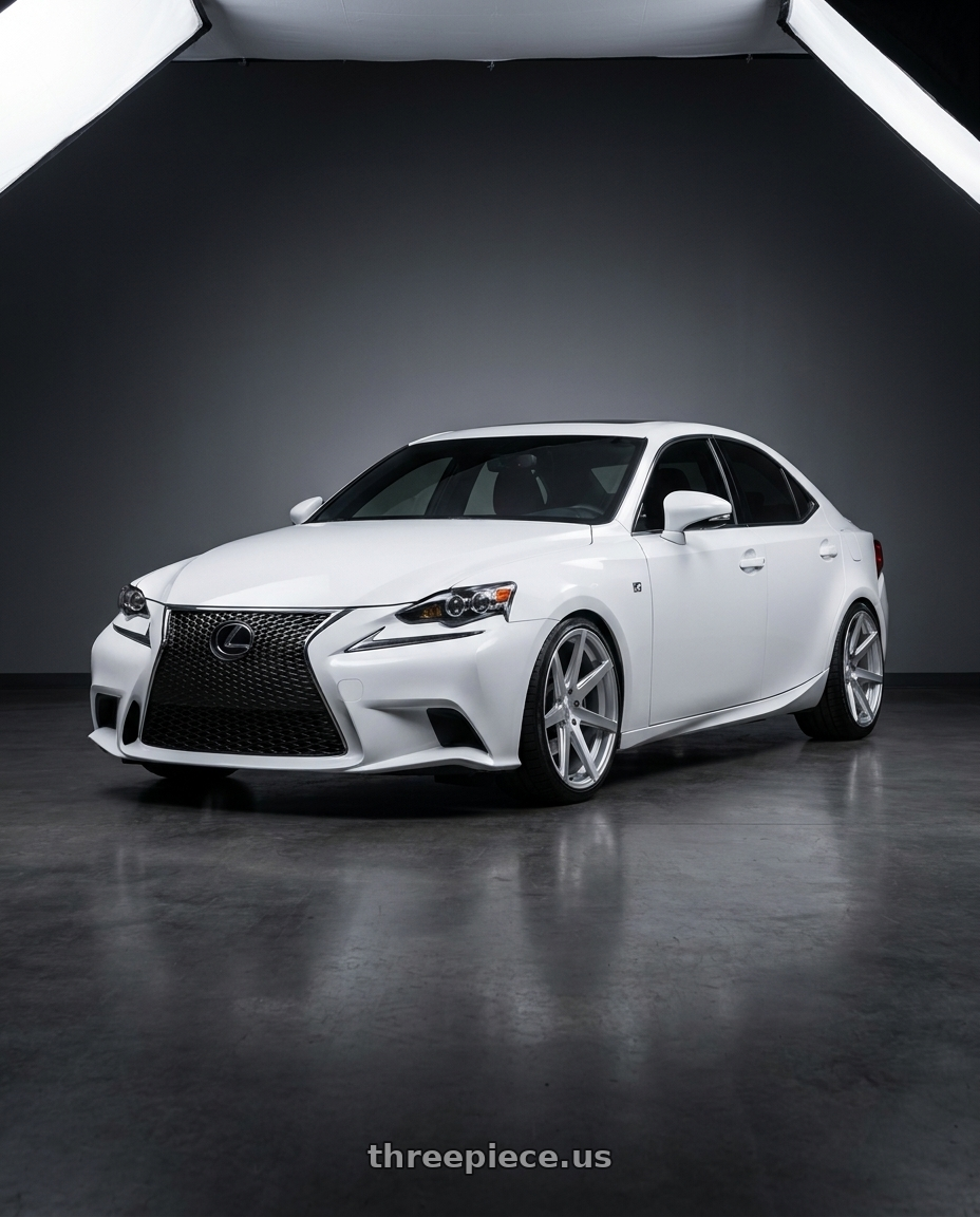 2016 lexus is with Rohana RC7 5x114.3 20x9+22 Machine Silver wheels