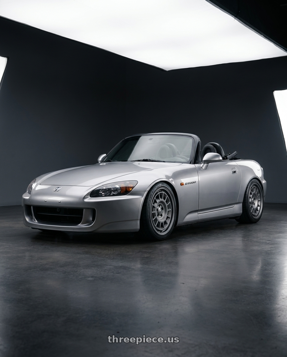 2009 Honda S2000 with fifteen52 ALPEN MX 5x114.3 17x8 +38 FROSTED GRAPHITE (SATIN GREY) wheels