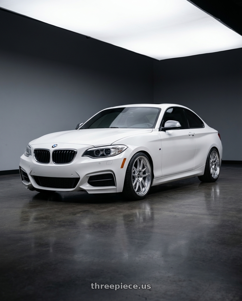 2018 BMW 2 Series F22 with ESR Wheels APEX SERIES AP8 5x120 18x8.5 +30 Hyper Silver wheels