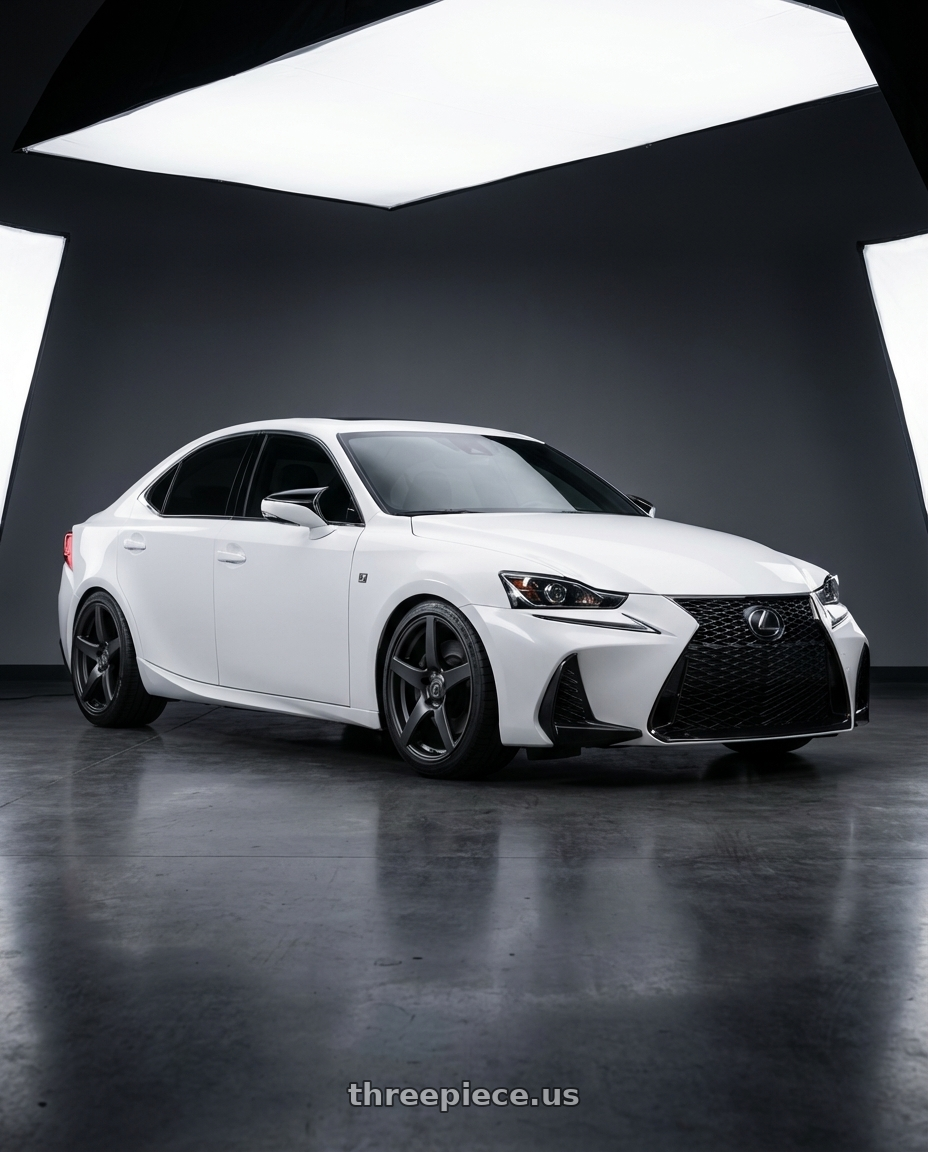 2018 Lexus IS 350 F Sport with Forgestar CF5 5x114.3 19x9.5 +29 Satin Black wheels