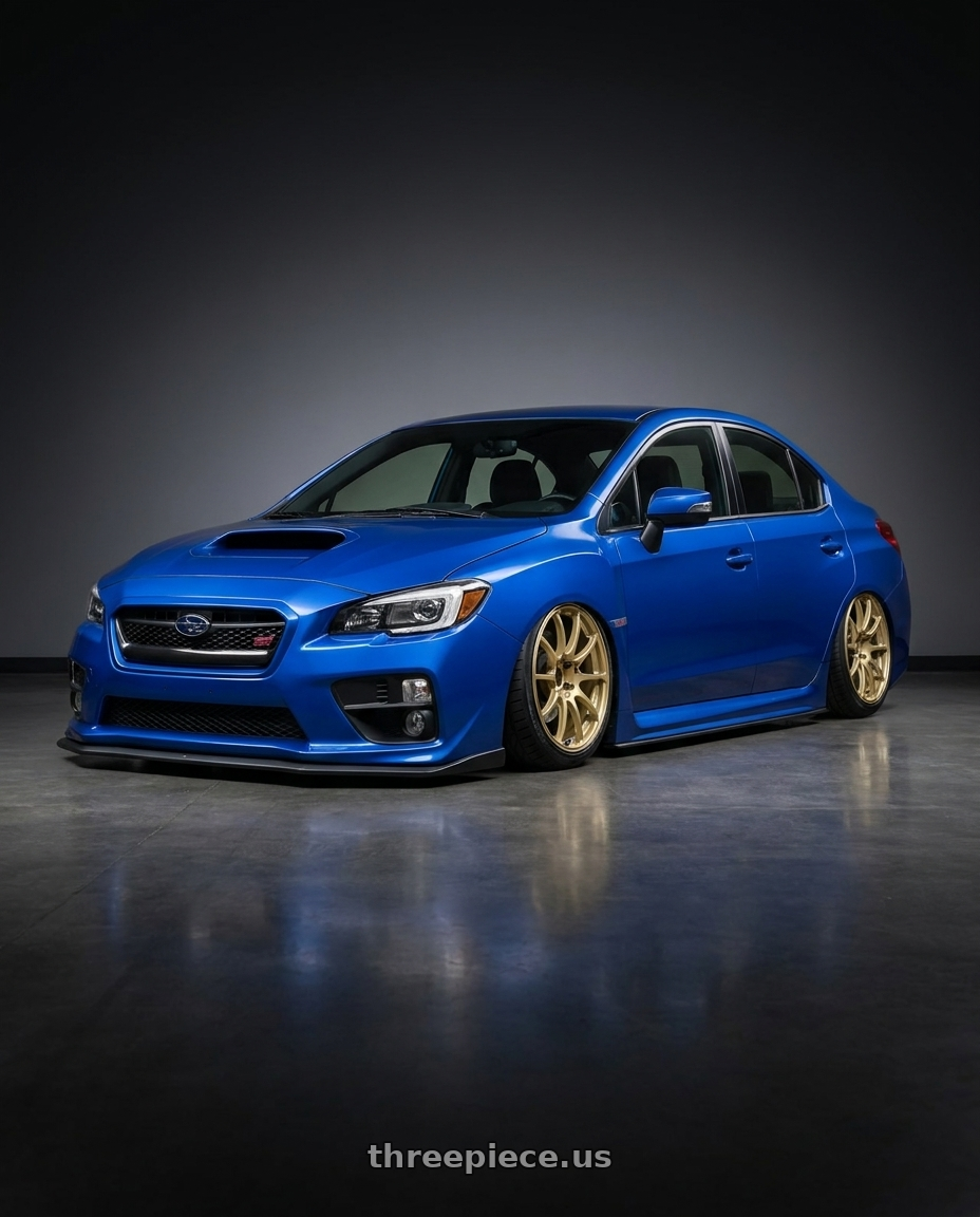 2018 Subaru WRX STI with Advan RCIII 5x114.3 18x8.5+38 Gold wheels