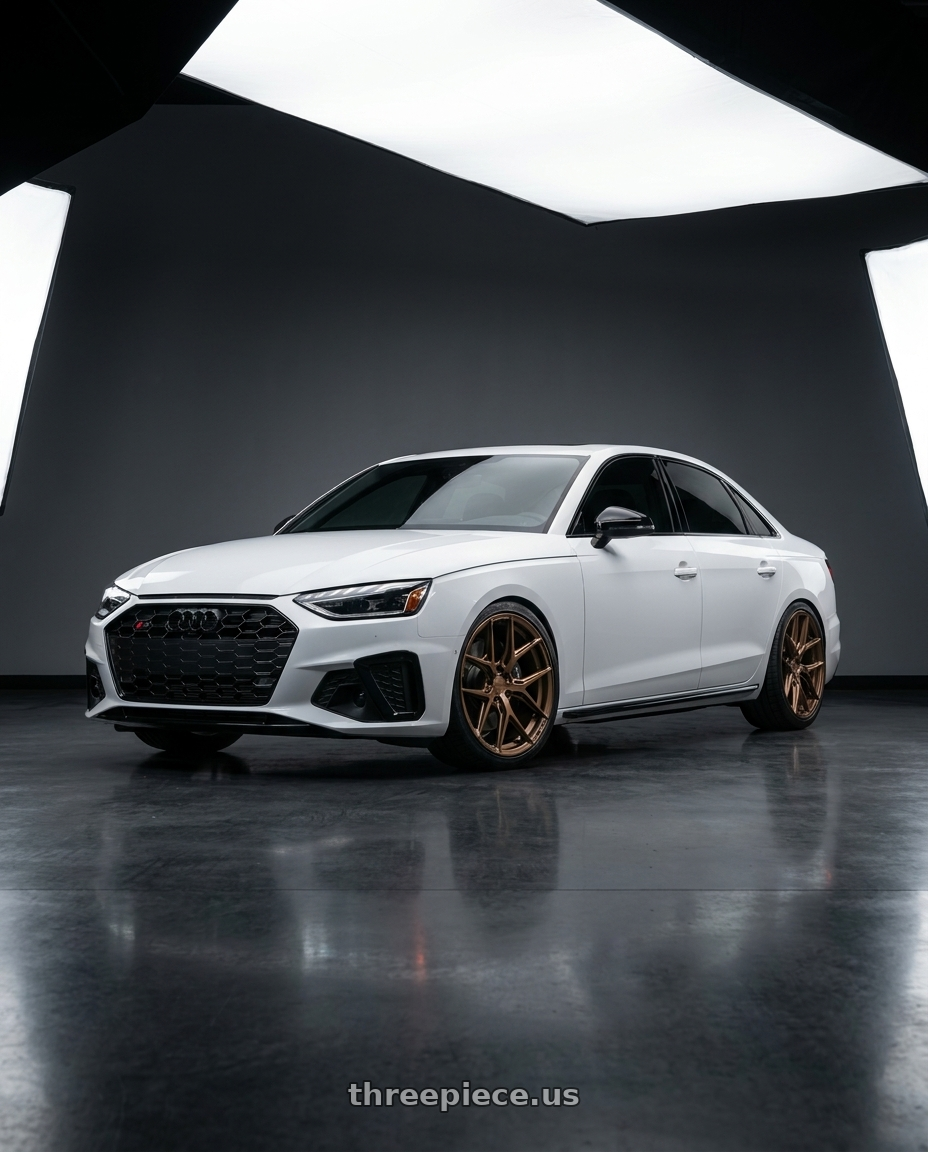 2020 Audi S4 with VOSSEN HF6-4 6X135 20x9.5 +15 TERRA BRONZE wheels