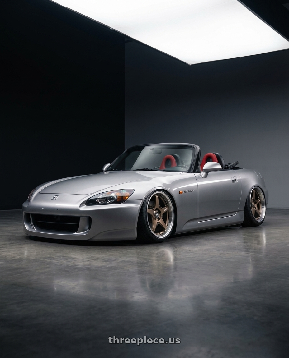 2009 Honda S2000 with ESR Wheels APEX SERIES AP5 5x114.3 18x9.5 +22 Matte Bronze wheels
