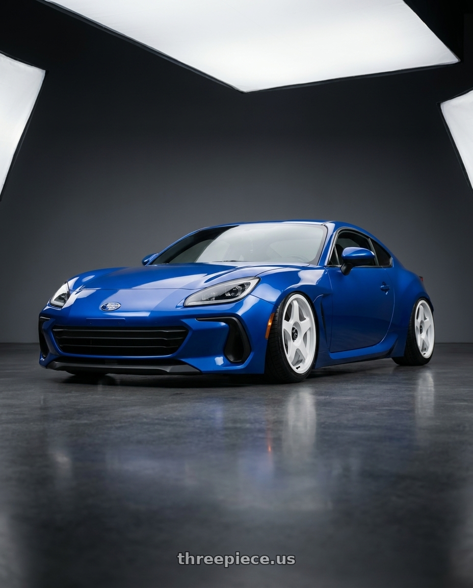2024 Subaru BRZ with fifteen52 CHICANE 5x114.3 / 5x100 18x8.5 +35 RALLY WHITE (GLOSS WHITE) wheels