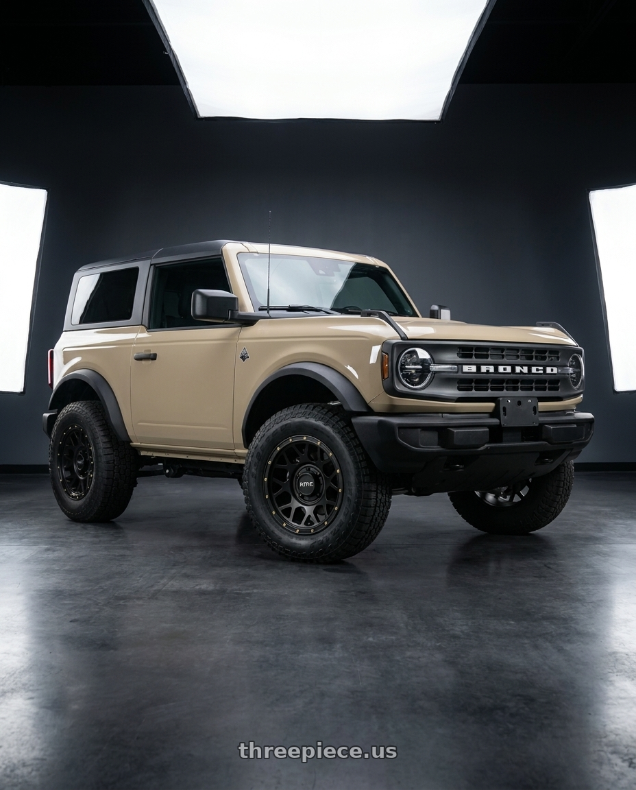 2026 ford bronco with KMC Powersports KS135 GRENADE 4X137 14X10 +0 SATIN BLACK wheels