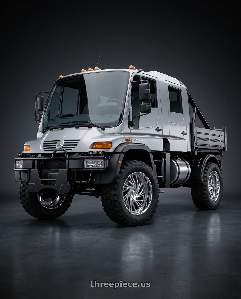 2005 Mercedes Unimog U500 with Asanti Forged AF868 6x139.7 30x10 +0 Chrome wheels