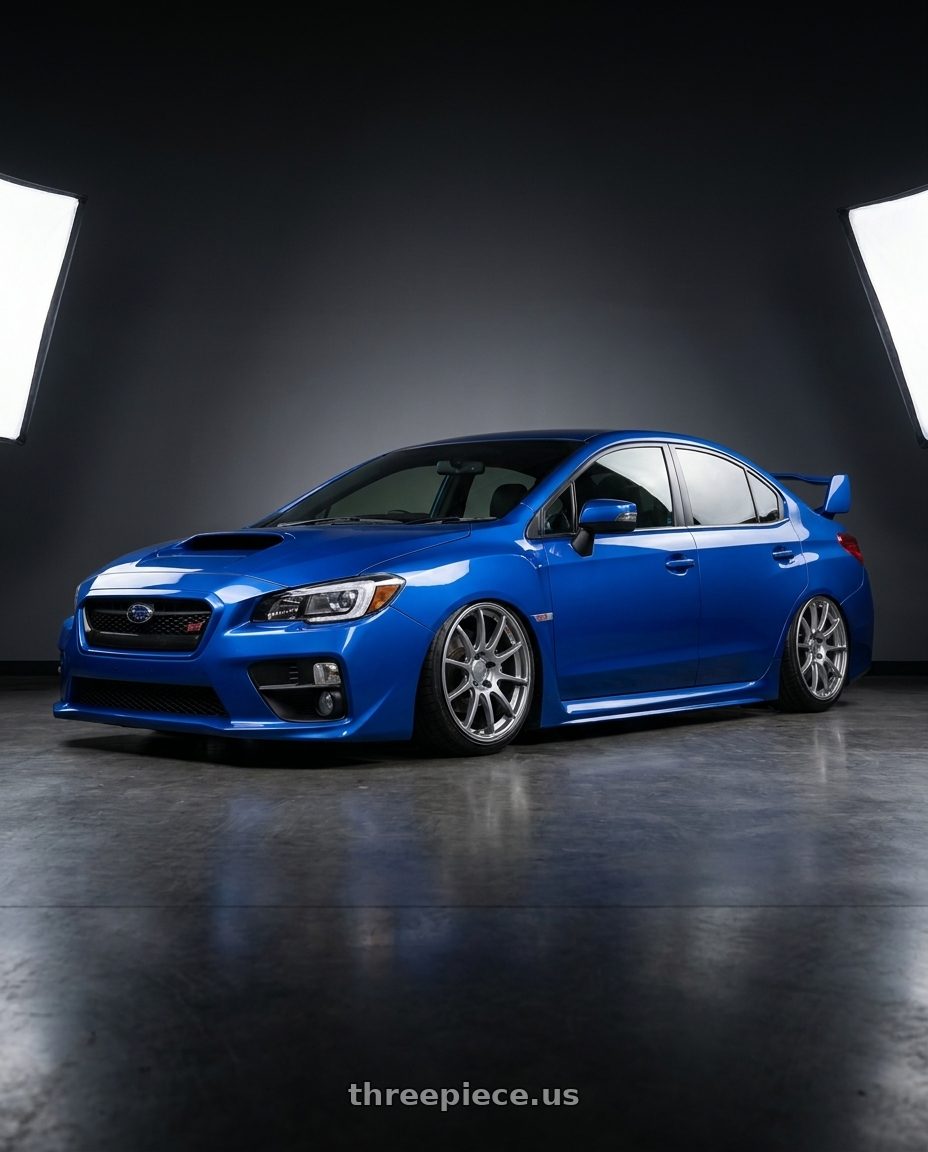 2018 Subaru WRX STI with Ssr Gtv02 5x114.3 18x7.5+43  GLARE SILVER wheels