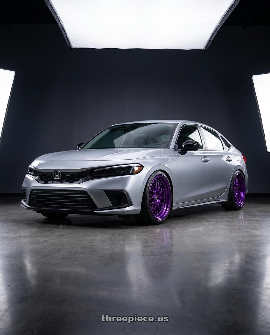 2023 Honda Civic with Threepieceus Hubcentric Rings wheels