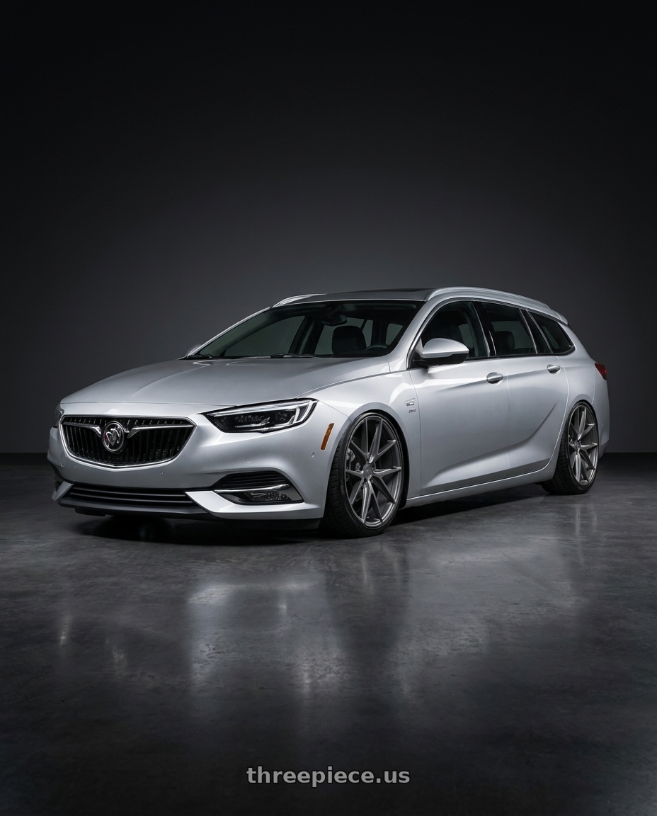 2018 Buick Regal Tourx Wagon Silver with Niche 1PC M116 MISANO 5X112 19X9.5 +38 MATTE GUN METAL wheels