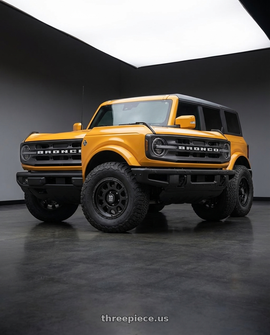 2024 Ford Bronco with XD XD122 ENDURO 6X139.7 17X9 -6 MATTE BLACK wheels