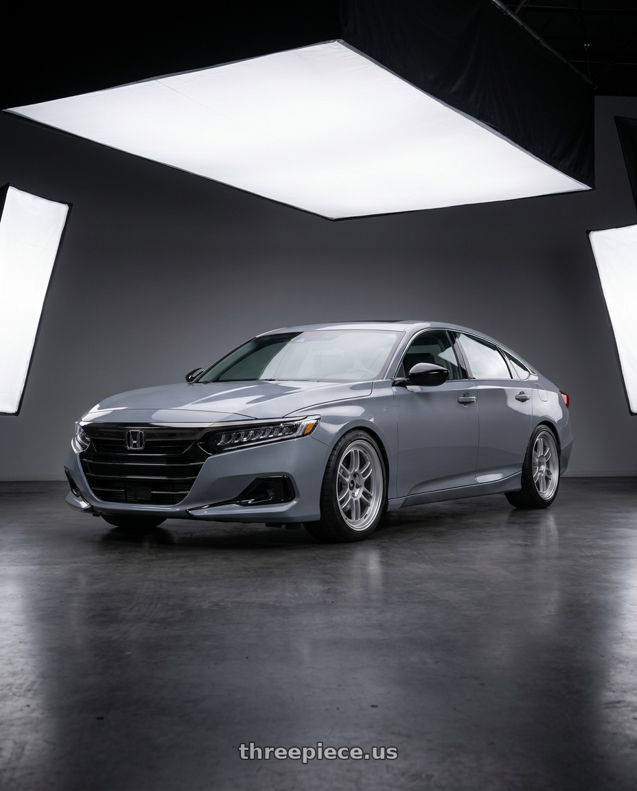 2021 Honda Accord EX-L with Enkei RPF1 5x114.3 18x9+35 Silver wheels