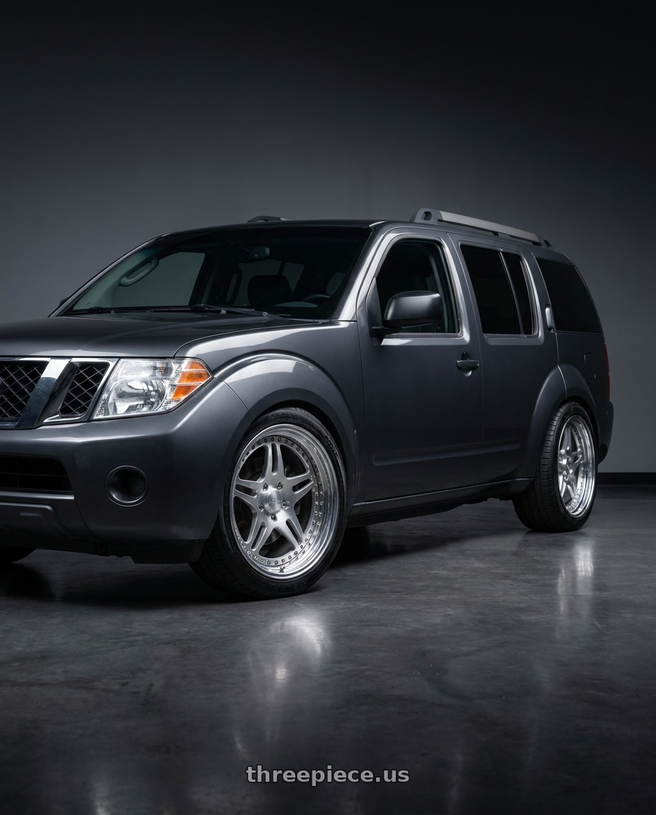 2011 Nissan Pathfinder LE with CCW SA52 6x114.3 16x7 +38 Polished wheels